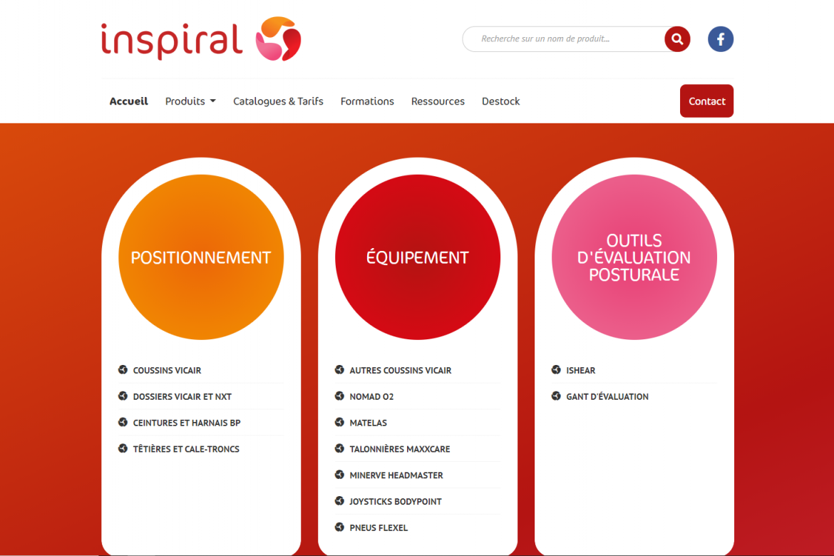Inspiral : Spécialiste en produits de positionnement et en prévention d'escarres